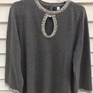 Saks Fifth Avenue Heather Grey Sweater